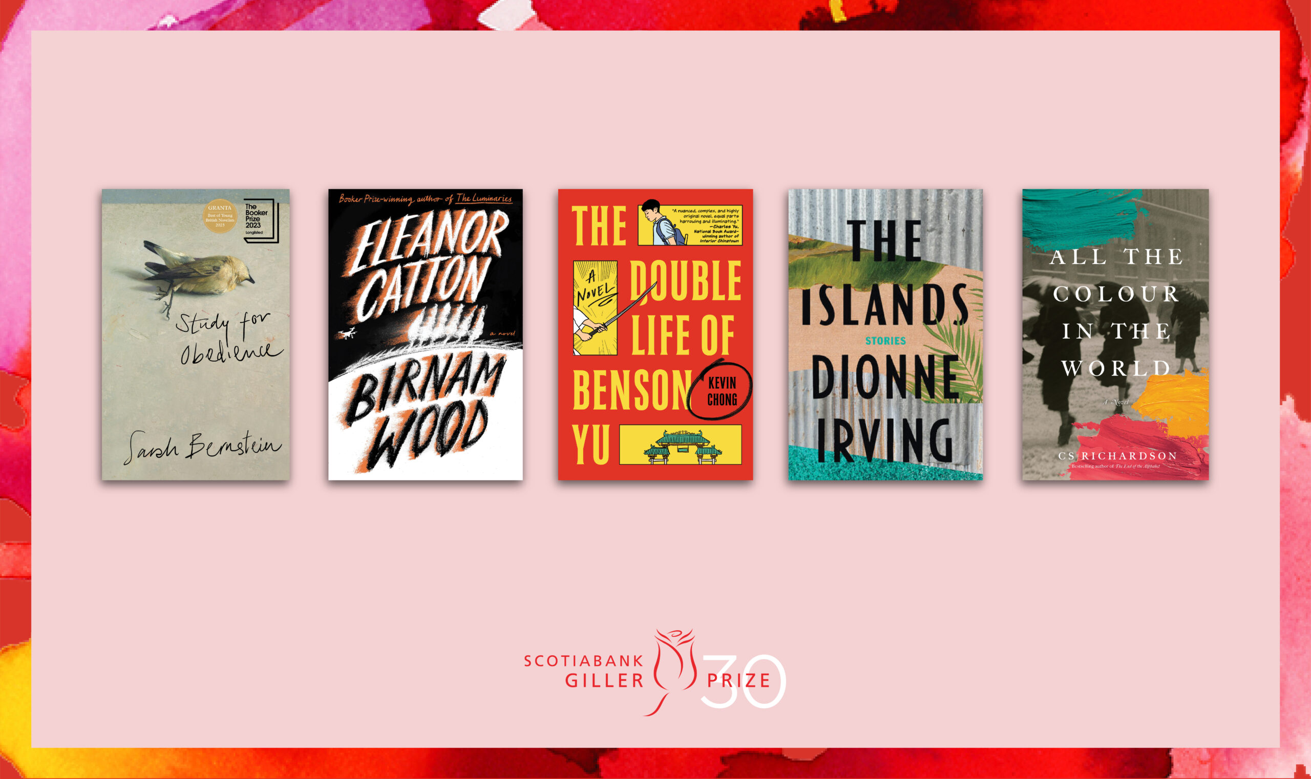 A collage of the 2023 Giller Prize shortlist.