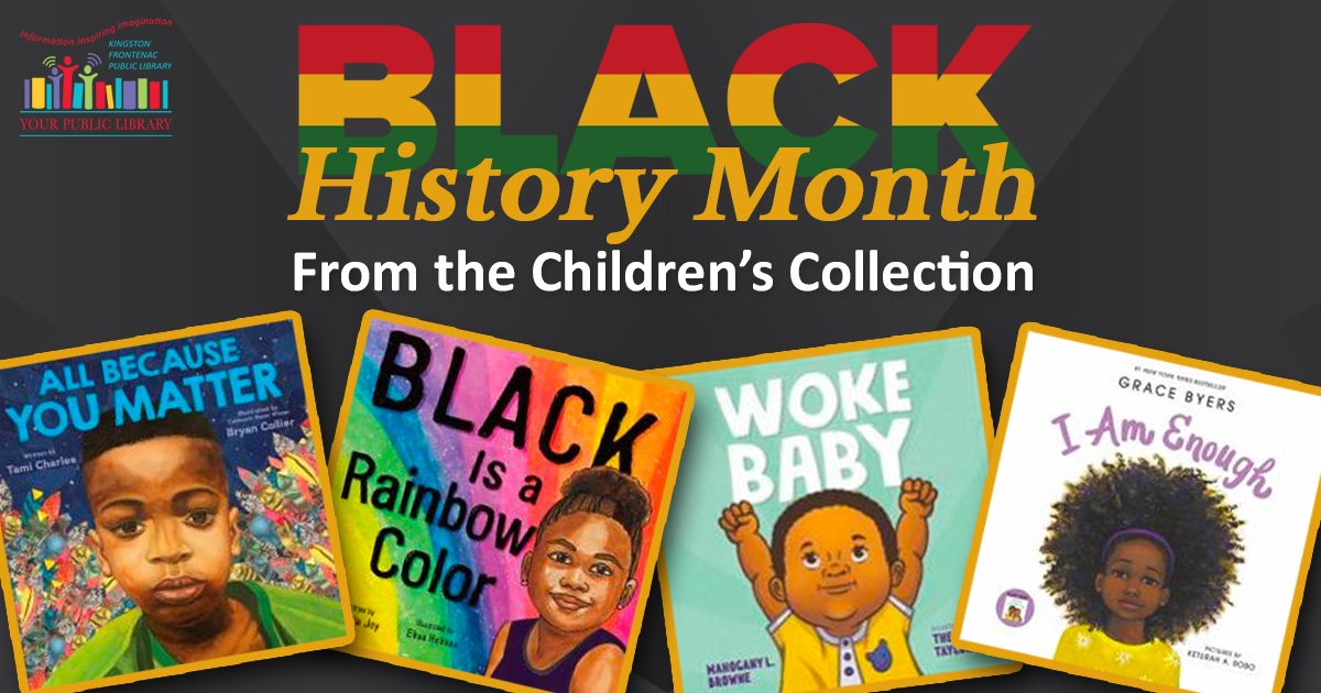Black History Month from the Children's Collection with book covers.