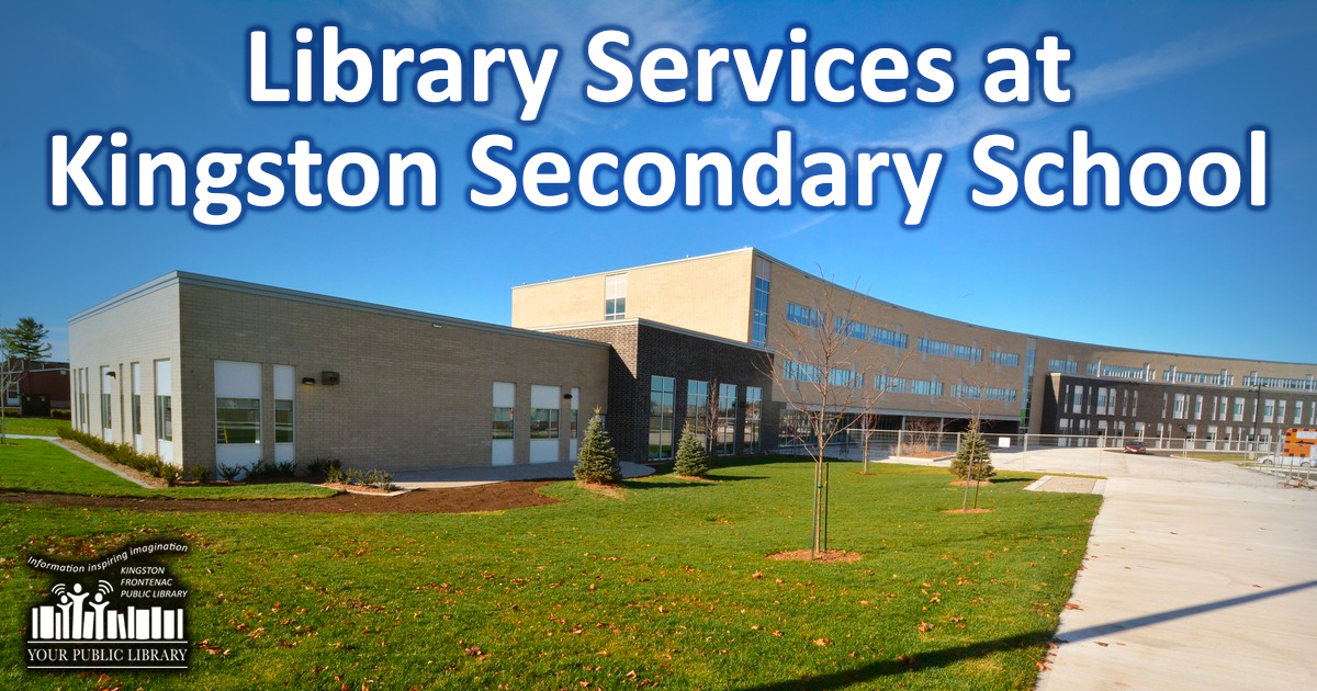 Library service at Kingston Secondary School. Image of school.