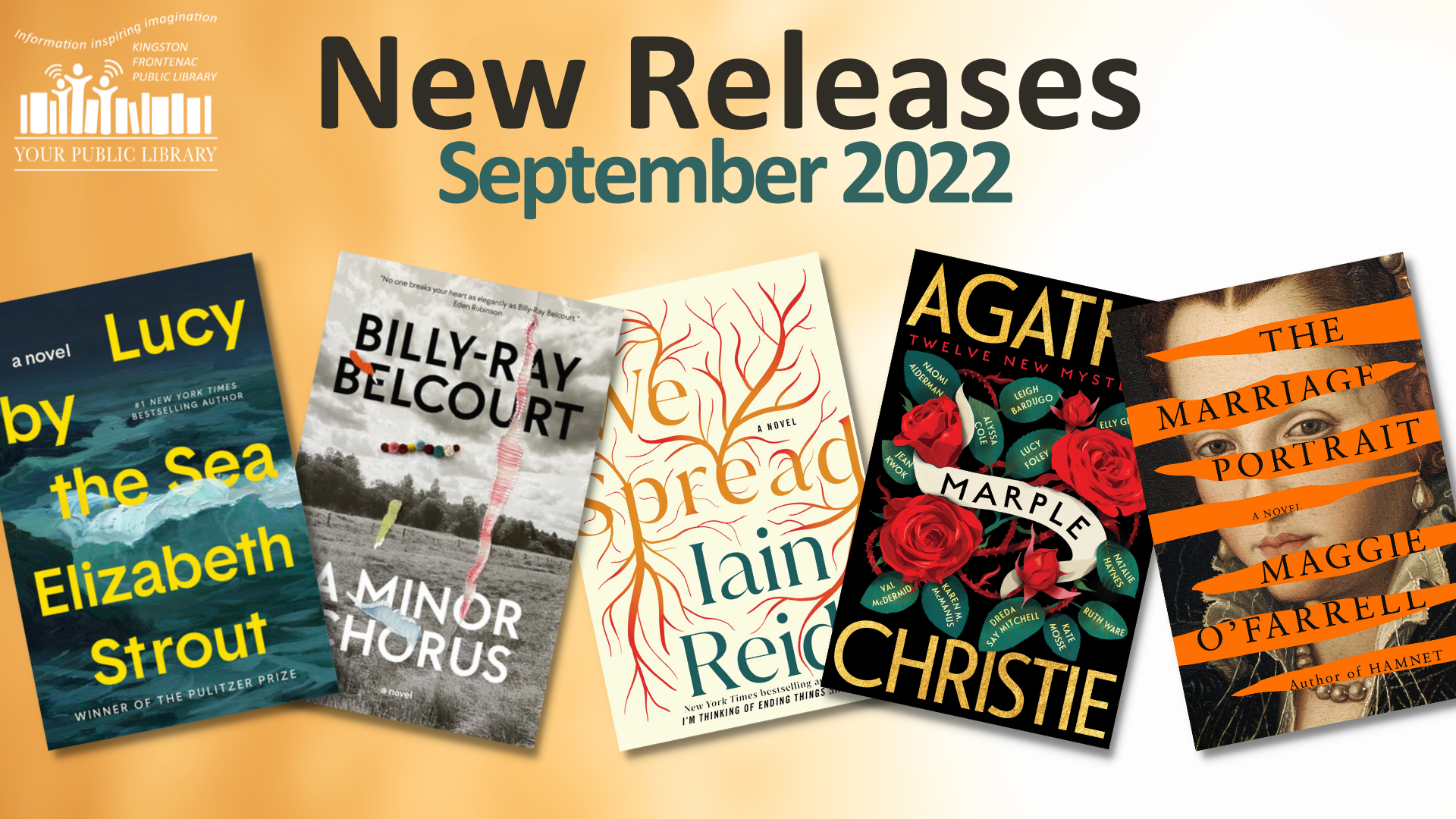 A collage of upcoming books with text reading New Releases: September 2022