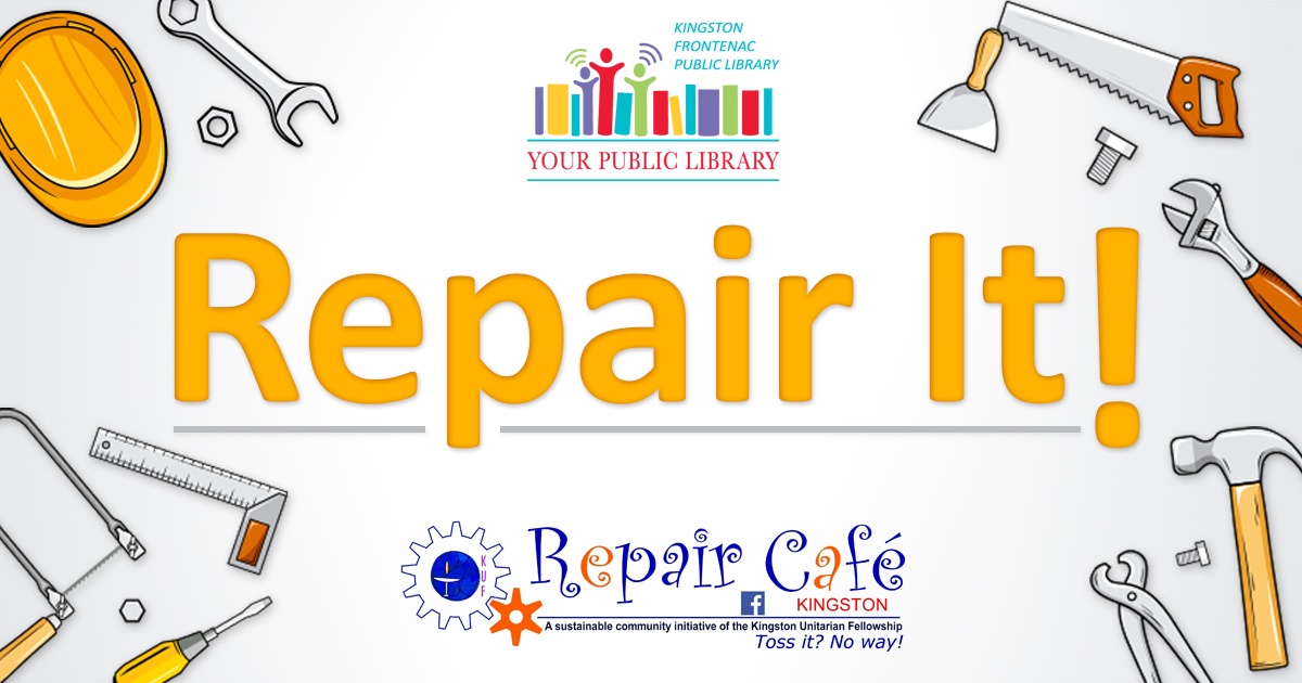 Illustrated repair icons with text reading Repair It!