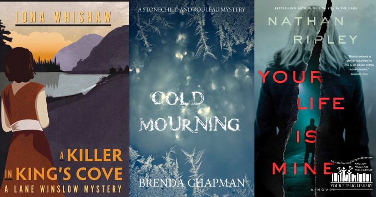 Covers of Killer at King's Cove, Cold Mouring, and Your Life Is Mine