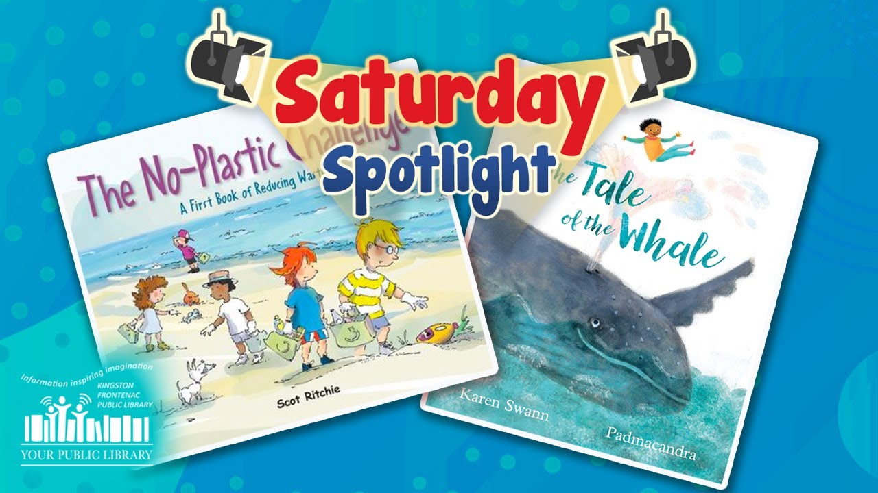 A collage of books with text reading Saturday Spotlight.