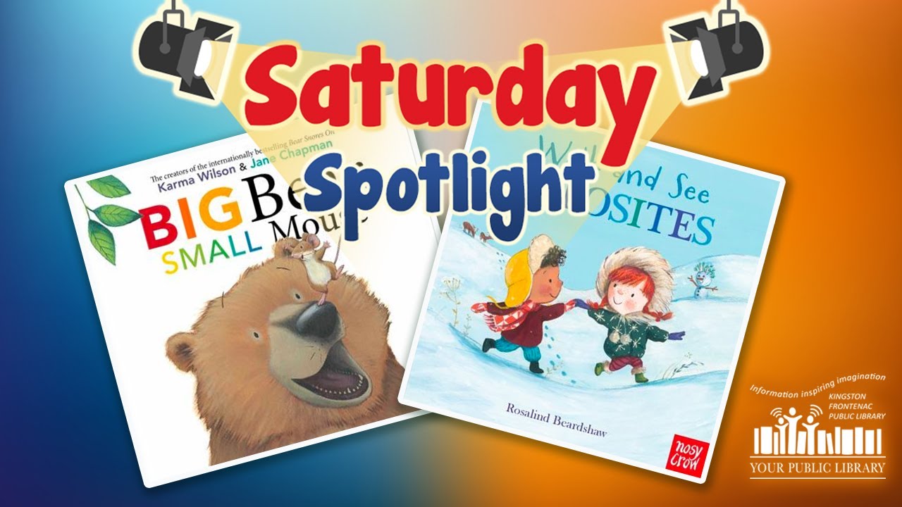 A collage of books with text reading Saturday Spotlight.