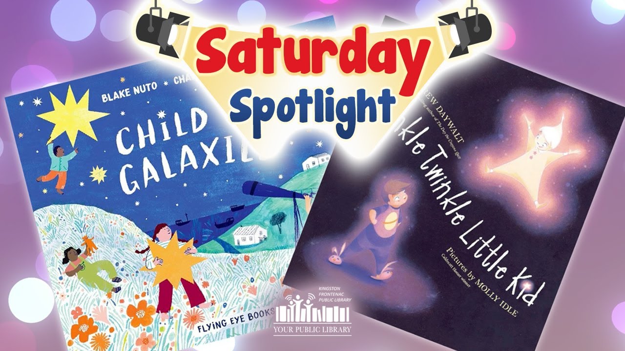 A collage of books with text reading Saturday Spotlight.