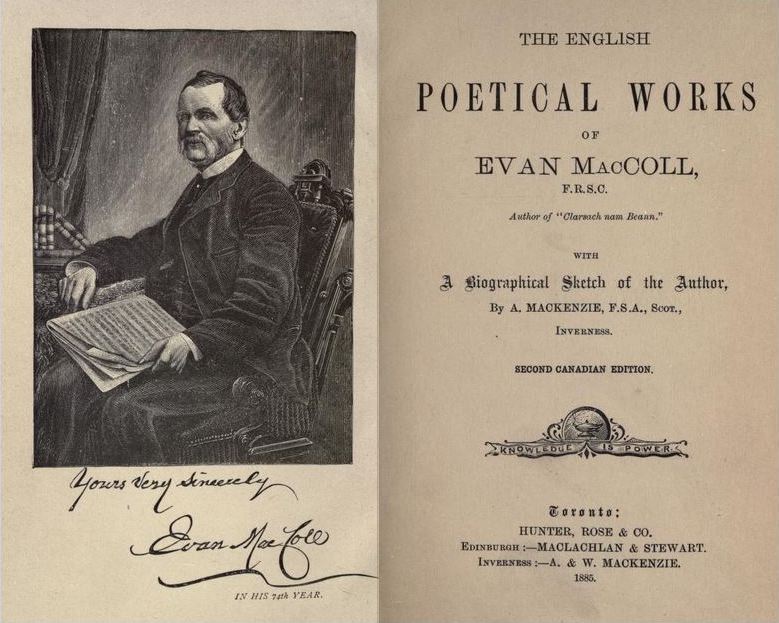Cover of The English Poetical Works of Evan MacColl